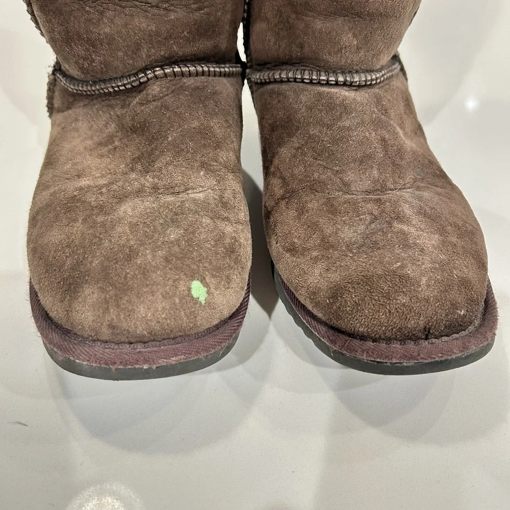 Koolaburra Tall Sheepskin Boots Women Size 8 Brown Suede‎ Shearling EU 40